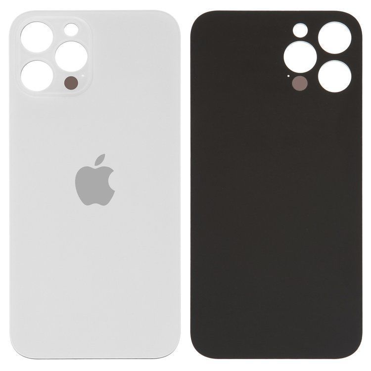 Задняя крышка для Apple iPhone 12 Pro Max белая, с большим отверстием под камеру 32528 фото
