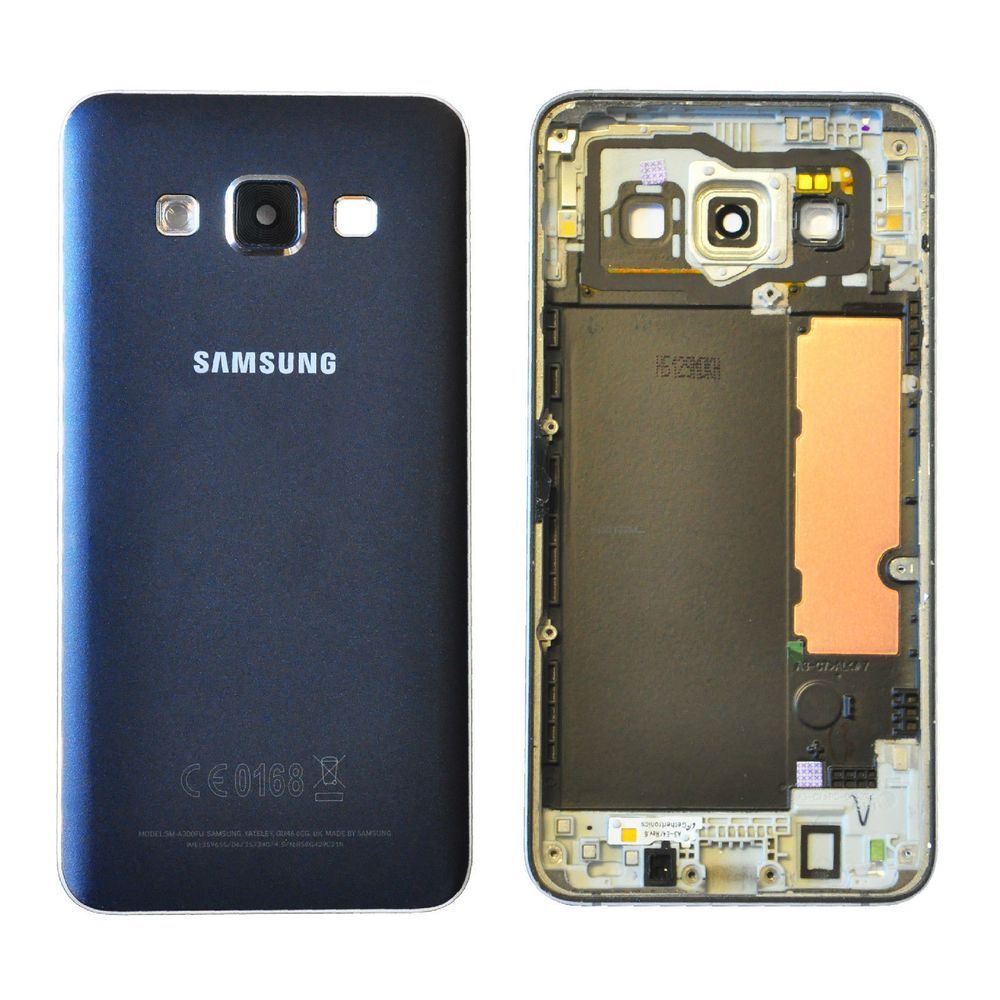 Задняя крышка для Samsung A300F (2015) Galaxy A3, A300FU, A300H синяя Оригинал Китай 08413 фото