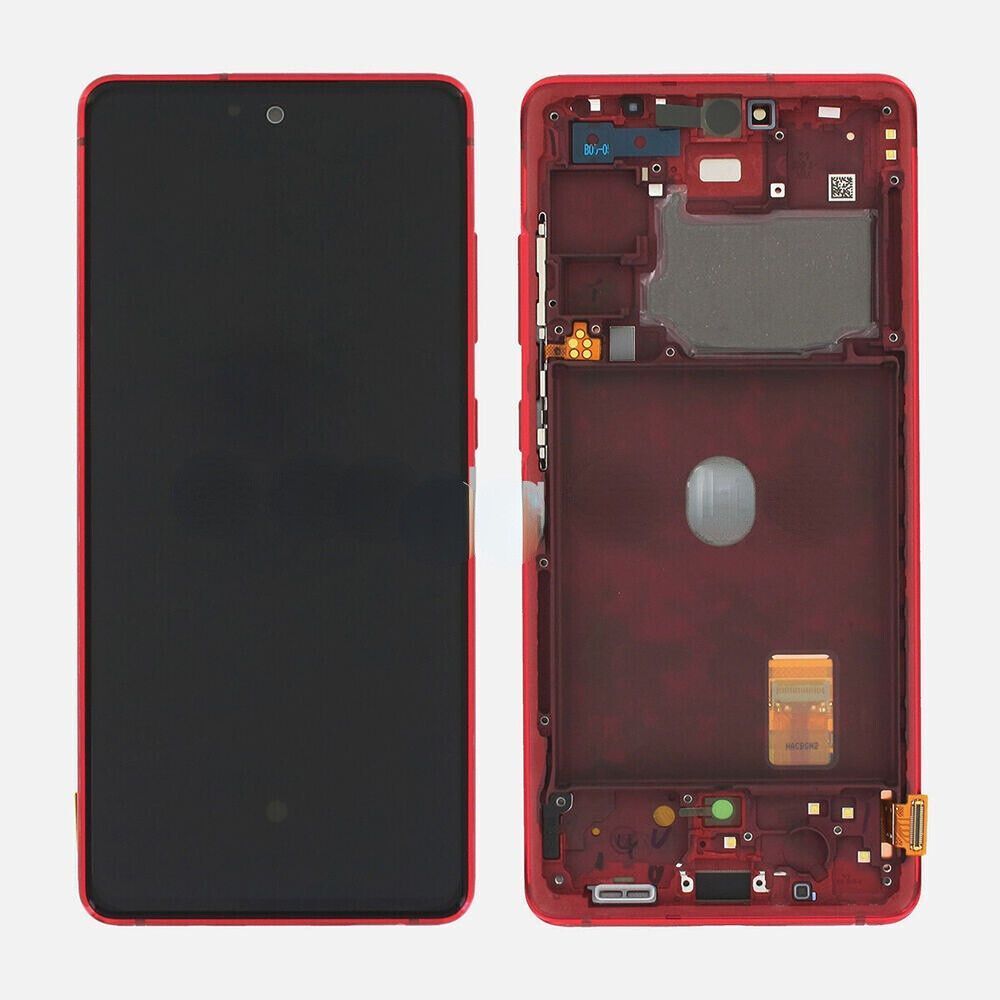 Дисплей для Samsung G780 Galaxy S20 FE с рамкой красный (GH82-24219E) Оригинал 27462 фото
