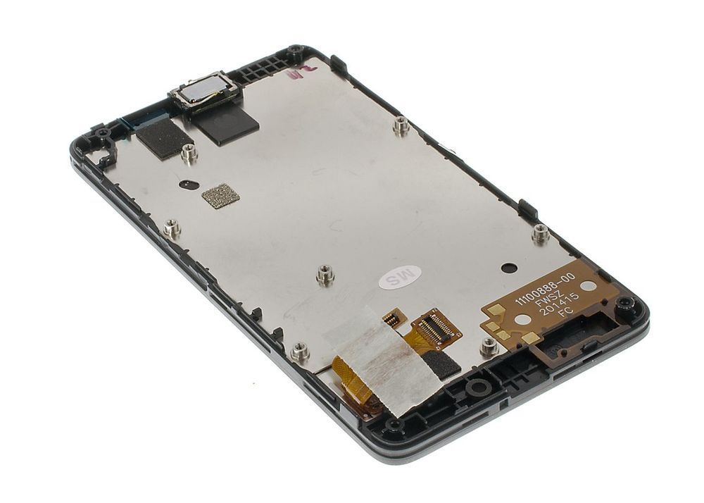 Дисплей Nokia X Dual Sim с сенсором (тачскрином) и рамкой черный 01500 фото