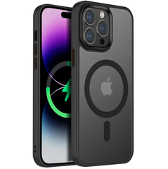 Чохол матовий Magnetic для Apple iPhone 14 Pro Max чорний 27588 фото