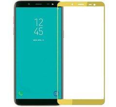 3D Защитное стекло для Samsung J600F Galaxy J6 (2018) золотое 11799 фото