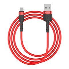 Кабель Jellico KDS-100 microUSB 1m 3A Red 24132 фото