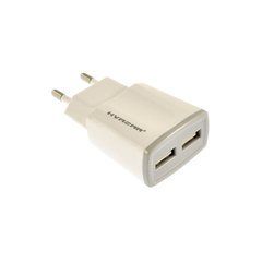 Сетевое зарядное устройство Kvazar KZ-T2A 2USB (5V-2A) белое 13154 фото