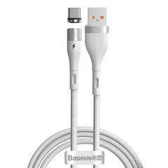 Кабель магнитный Baseus Zinc Magnetic Safe Fast Charging Type-C 5A (1 метр) (CATXC-N02) белый 20392 фото