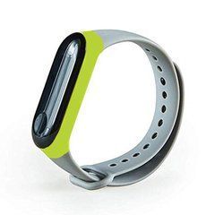 Ремешок Xiaomi для Mi Band 3, Mi Band 4 с широким ободком Серый,Зеленый 15087 фото