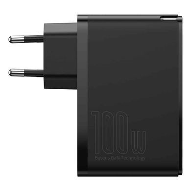 Мережевий зарядний пристрій Baseus GaN2 Pro Quick Charger 100W ( 2Type-C+USB) (CCGAN2P-L01) чорний 27966 фото