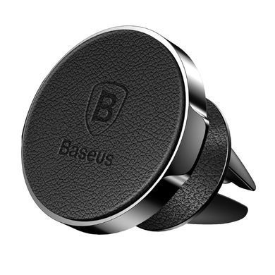Автотримач магнітний Baseus Small Ears Magnetic Bracket чорний (SUER-E01) на решітку вентиляції 11130 фото