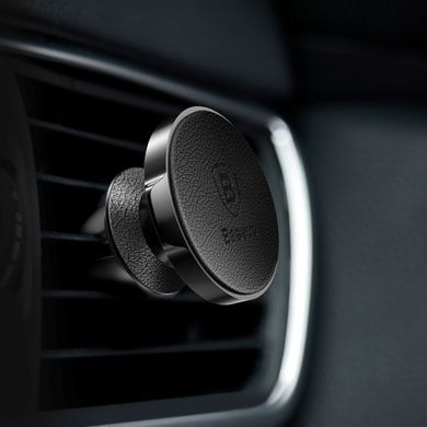 Автотримач магнітний Baseus Small Ears Magnetic Bracket чорний (SUER-E01) на решітку вентиляції 11130 фото