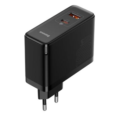 Мережевий зарядний пристрій Baseus GaN3 Pro Fast Charger 100W (Cable Type-C to Type-C 1m) Black CCGP090201 26765 фото