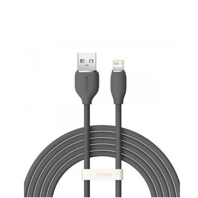 Кабель Baseus Jelly Liquid Silica Gel Fast Charging Data Cable USB to Lightning 2.4A (2m) черный 27319 фото
