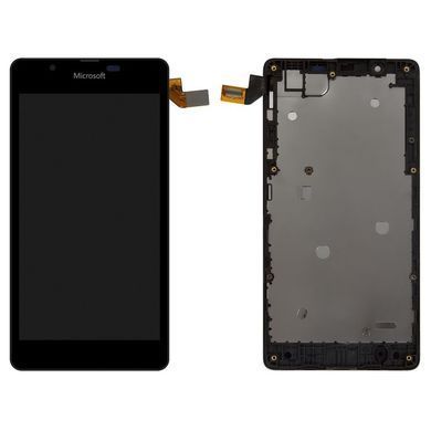 Дисплей для Microsoft Lumia 540 RM-1140, RM-1141 с рамкой черный Оригинал Китай 06184 фото