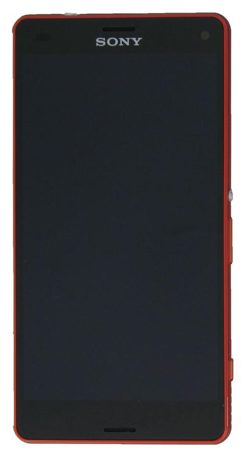 Дисплей Sony C6502, C6503, C6506 Xperia ZL черный и рамкой красного цвета 22993 фото