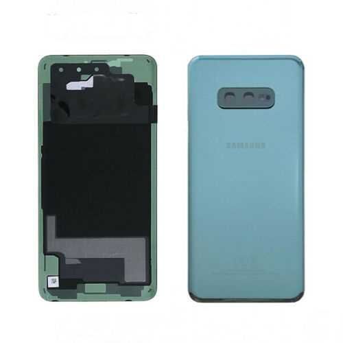 Задняя крышка для Samsung G970 Galaxy S10e зеленая, со стеклом камеры 24439 фото