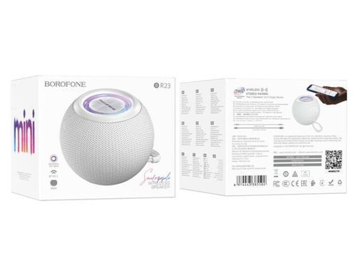 Портативная Bluetooth колонка Borofone BR23 белый 27918 фото