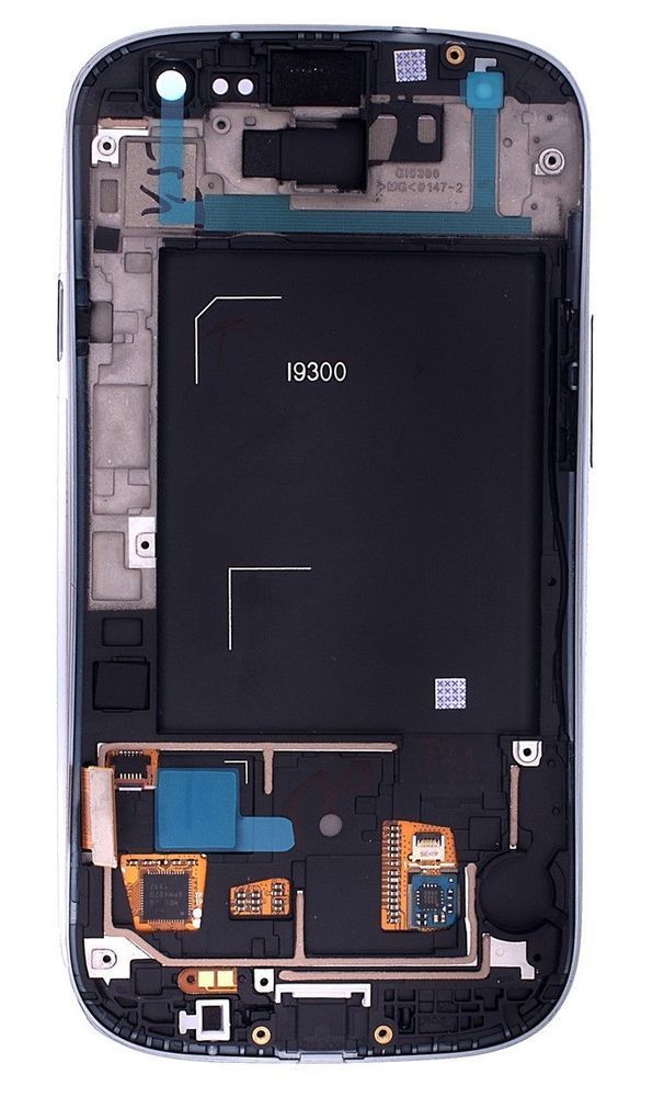 Дисплей для Samsung i9300 Galaxy S3 с рамкой белый 02550 фото