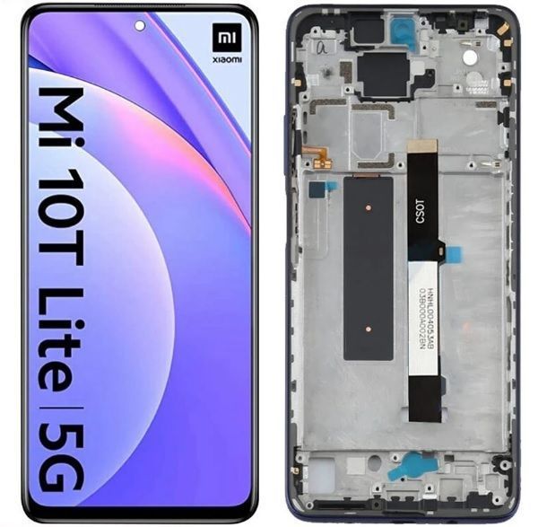Дисплей для Xiaomi Mi 10T Lite, Redmi Note 9 Pro 5G с рамкой черный 27077 фото