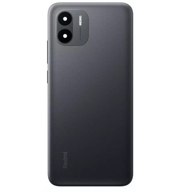 Задняя крышка для Xiaomi Redmi A1, Redmi A2 со стеклом камеры черная оригинал Китай 05095 фото