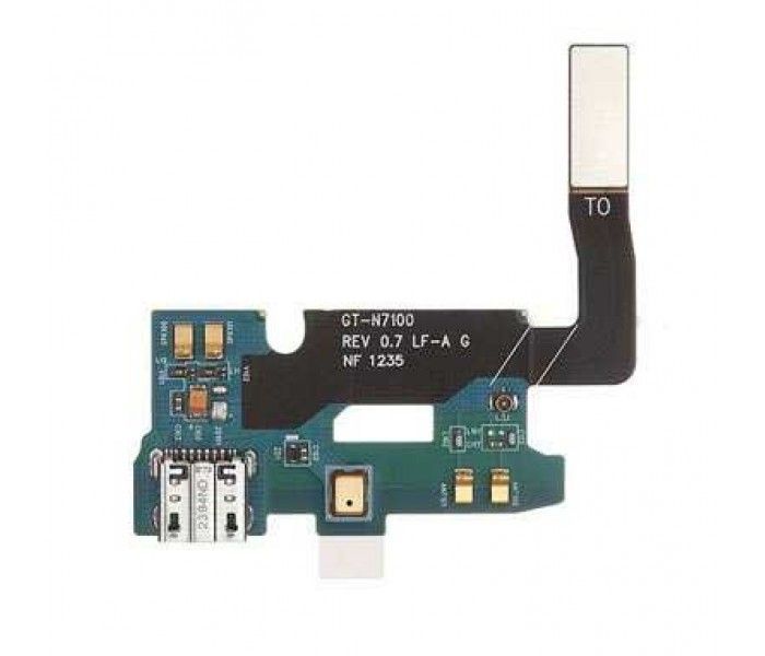 Нижняя плата для Samsung N7100 Galaxy Note 2 с разьемом зарядки, микрофоном 09379 фото