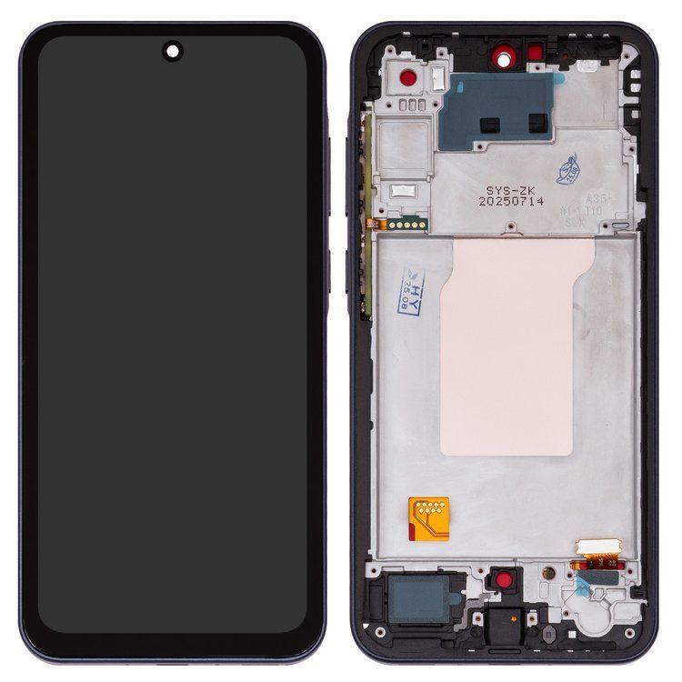 Дисплей для Samsung A356 Galaxy A35 с рамкой синий IPS, без функции отпечатка пальца 32630 фото