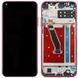 Дисплей для Honor Play 3 ASK-AL00X с рамкой красный 26447 фото 2