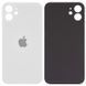 Задняя крышка для Apple iPhone 12 белая, с большим отверстием под камеру 32530 фото
