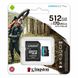 Карта пам'яті microSDXC (UHS-1 U3) Kingston Canvas Go Plus 512Gb class 10 A2 V30 (R170MB/s, W90MB/s) (adapter SD) 27865 фото 1