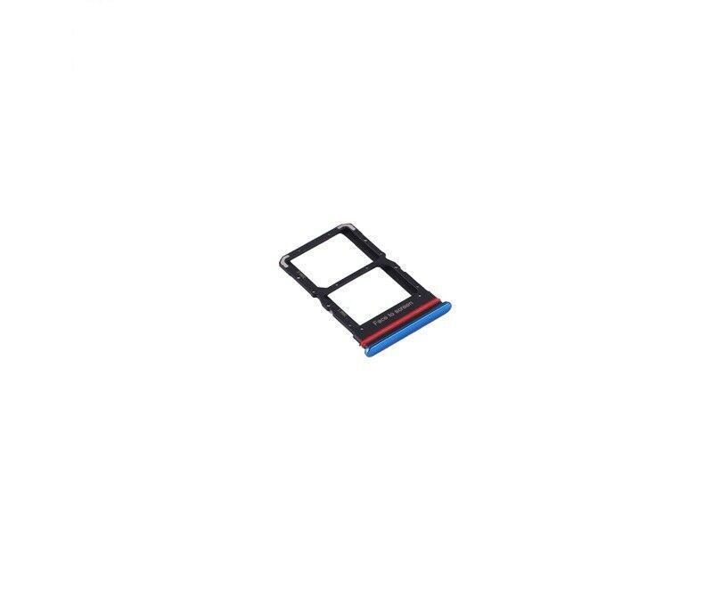 Держатель Sim-карты Xiaomi Mi10 Lite, Mi 10 Lite, синий, на две Sim карты 20646 фото