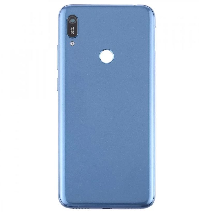 Задняя крышка Huawei Y6 2019 MRD-LX1, Y6 Prime 2019 синяя, с вырезом под сканер отпечатка пальца 23355 фото